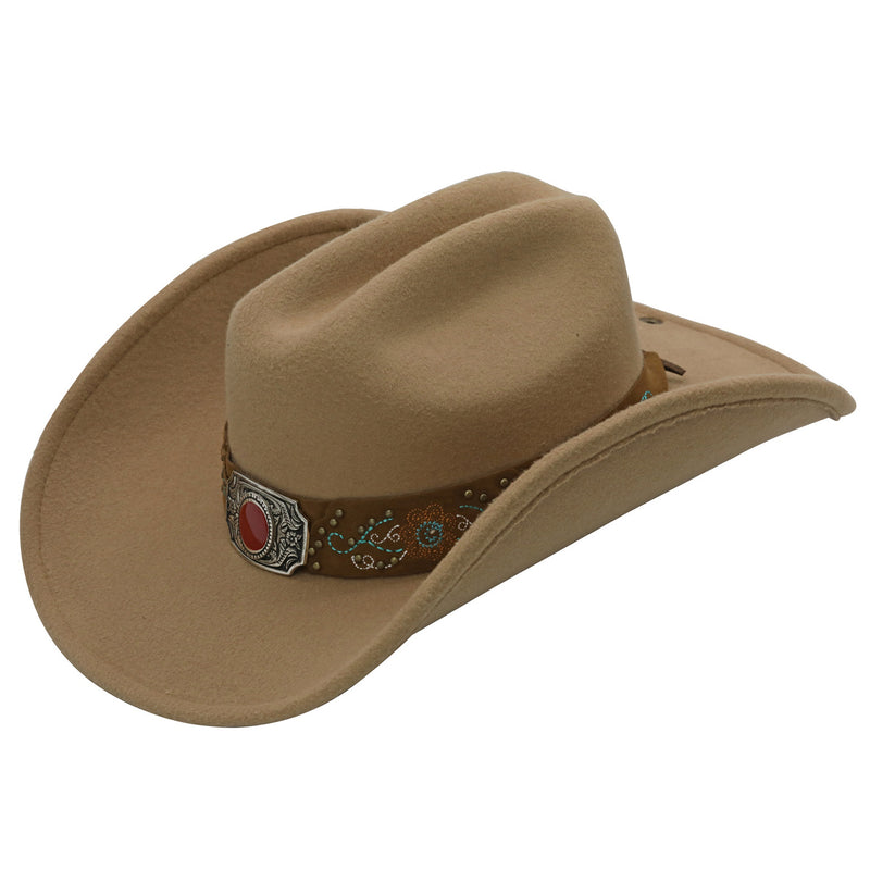 Jared Ultra Felt Band Buckle Western Drifter Hat