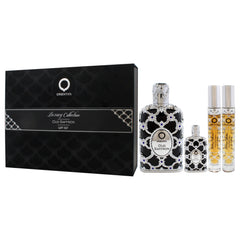 Oud Saffron by Orientica for Men - 4 Pc Gift Set 2.7oz EDP Spray, 2 x 10ml EDP Spray, 7.5ml EDP Splash