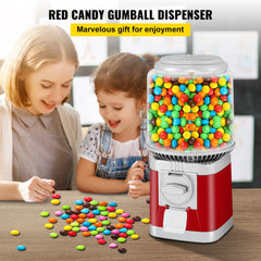 Gumball Machine, 1-inch Candy Vending Machine, Commercial Gumball Vending Machine with Adjustable Candy Outlet Size, Metal Gumball Dispenser Machine for Home, Gaming Stores