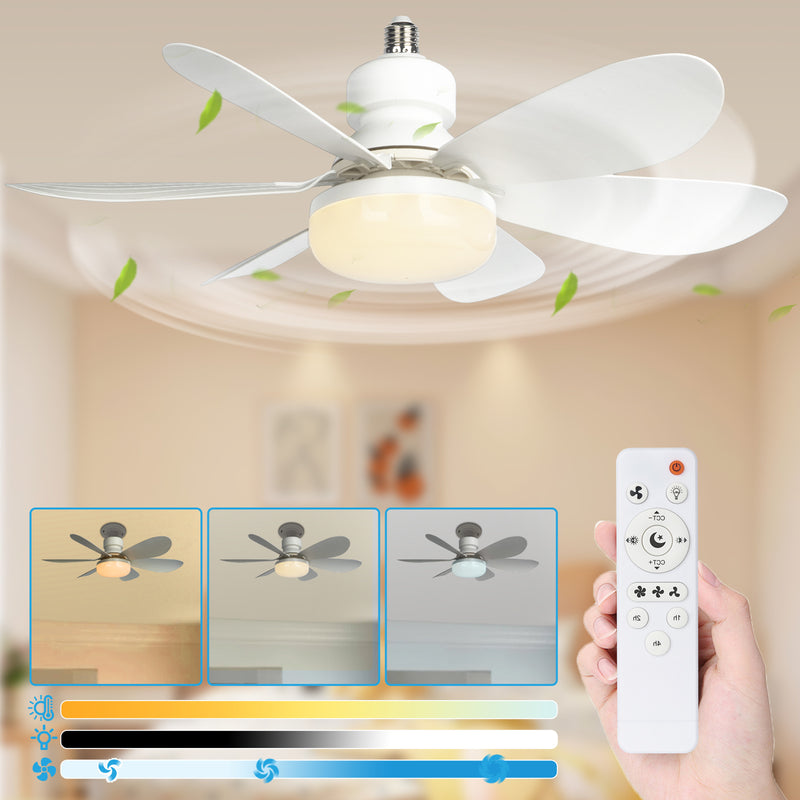 Wireless Socket Fan Light