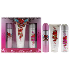 Cuba Heartbreaker by Cuba for Women - 3 Pc Gift Set 3.3oz EDP Spray, 6.7oz Body Spray, 6.6oz Body Lotion