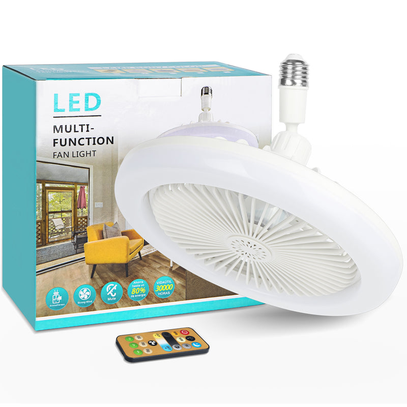 Wireless Socket Fan Light enclosed