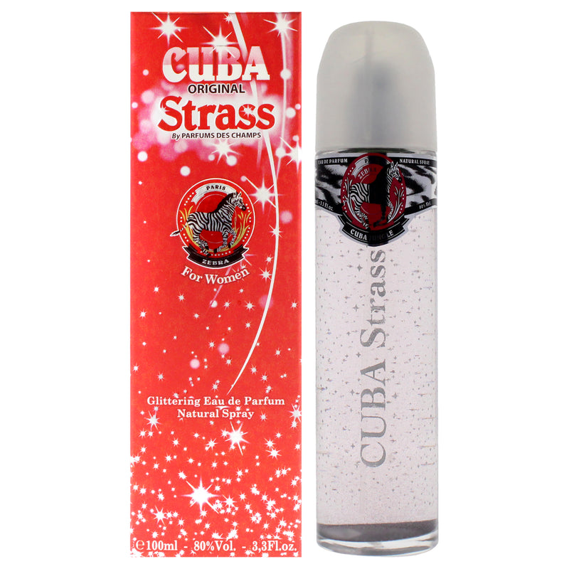 Cuba Strass Zebra by Cuba for Women - 3.3 oz EDP Spray