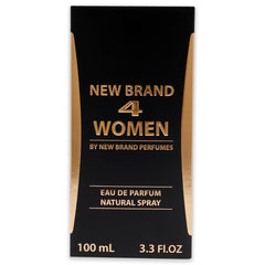 4 Women by New Brand for Women - 3.3 oz EDP Spray