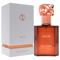 Oud 74 by Swiss Arabian for Unisex - 1.7 oz EDP Spray