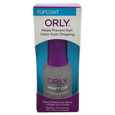 Wont Chip - Chip Resistant Topcoat by Orly for Women - 0.6 oz Nail Polish