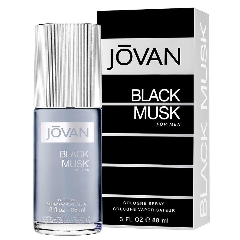 Jovan Black Musk Cologne Spray 3.0 oz (90 ml) (m)