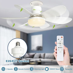 Wireless Socket Fan Light