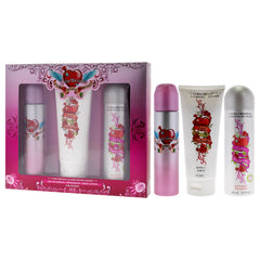 Cuba Heartbreaker by Cuba for Women - 3 Pc Gift Set 3.3oz EDP Spray, 6.7oz Body Spray, 6.6oz Body Lotion