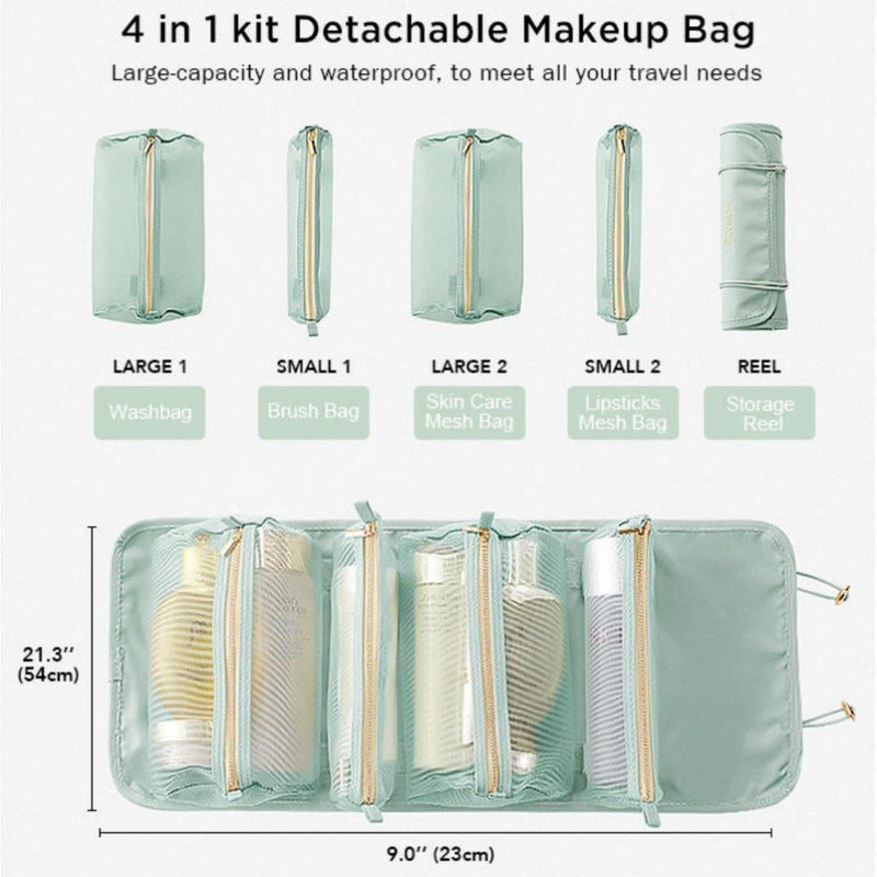 Joybos® Portable Detachable Folding Mesh Makeup Bag