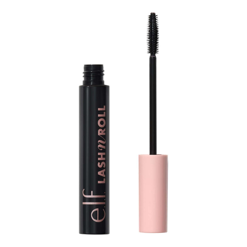 e.l.f. Lash 'N Roll Mascara, Pitch Black, 0.32 oz