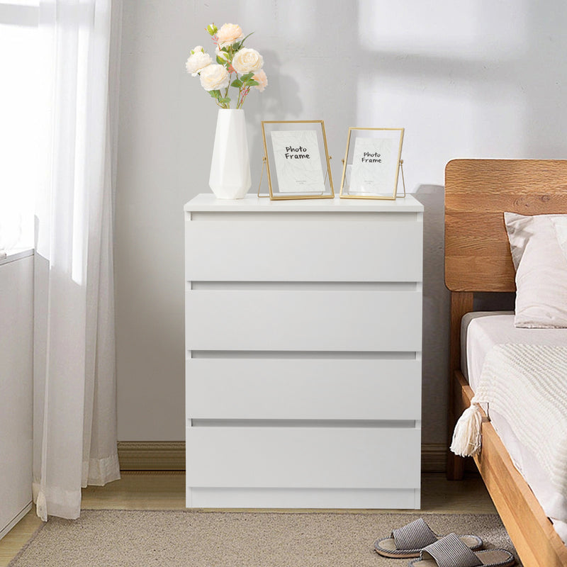 [FCH] Wood Simple 4-Drawer Dresser White