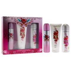 Cuba Heartbreaker by Cuba for Women - 3 Pc Gift Set 3.3oz EDP Spray, 6.7oz Body Spray, 6.6oz Body Lotion