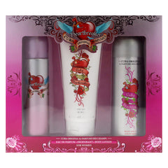 Cuba Heartbreaker by Cuba for Women - 3 Pc Gift Set 3.3oz EDP Spray, 6.7oz Body Spray, 6.6oz Body Lotion