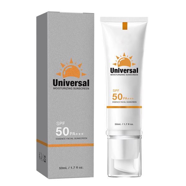 Sunscreen for Face, Universal Protector Solar SPF 50, Protector Solar Con Color, Hydrating Sun Essence Face Sunscreen, No Sticky Waterproof (No Delivery in Weekend)