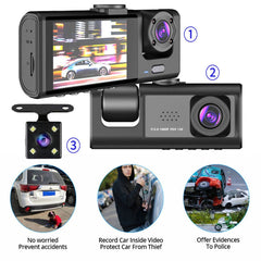 Dash Cam - Dashboard Cam Built-in Ultra Wide Angle Lens WiFi Dashboard Camera Video Recorder Car Driving Recorder Night Vision Car Dashcam Car DVR Cycle Recording, Dash Cam for Cars