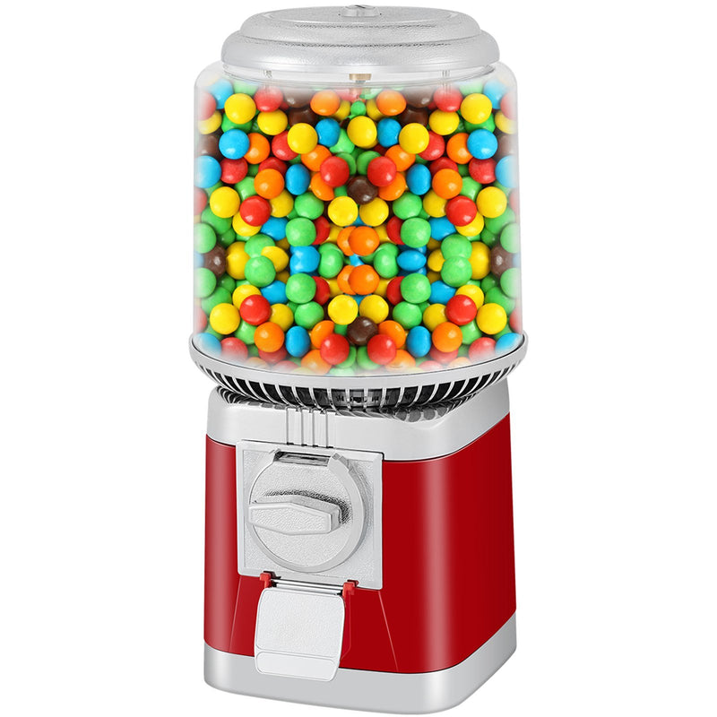 Gumball Machine, 1-inch Candy Vending Machine, Commercial Gumball Vending Machine with Adjustable Candy Outlet Size, Metal Gumball Dispenser Machine for Home, Gaming Stores