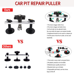 Super PDR 96-piece paint-free dent Repair Kit, automotive Dent removal tool, PDR tool, with Dent lifter kit, bridge lifter, for body dents, kit includes glue removal tool