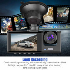 Dash Cam - Dashboard Cam Built-in Ultra Wide Angle Lens WiFi Dashboard Camera Video Recorder Car Driving Recorder Night Vision Car Dashcam Car DVR Cycle Recording, Dash Cam for Cars